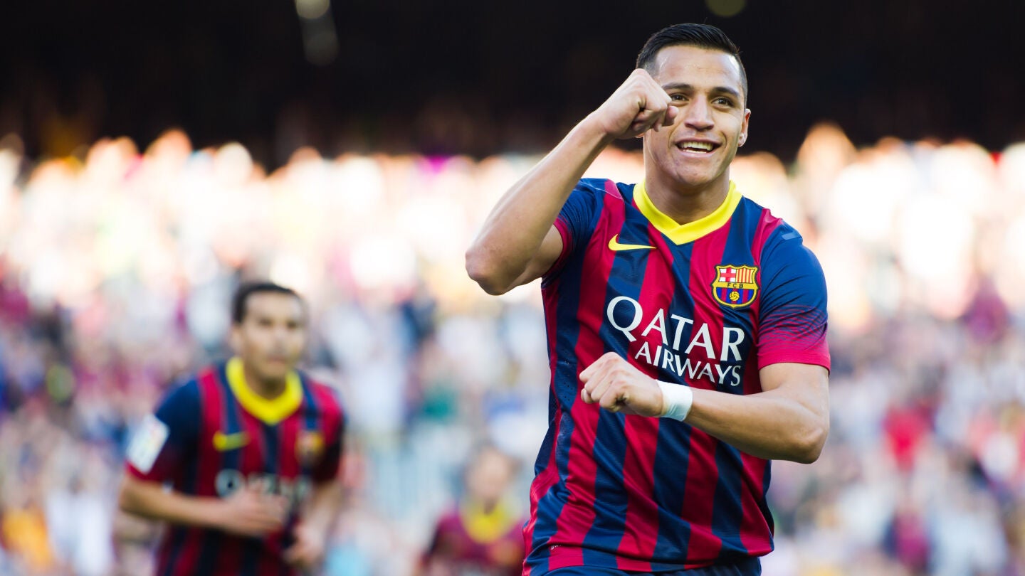 Alexis S&aacute;nchez, en un partido con el FC Barcelona
