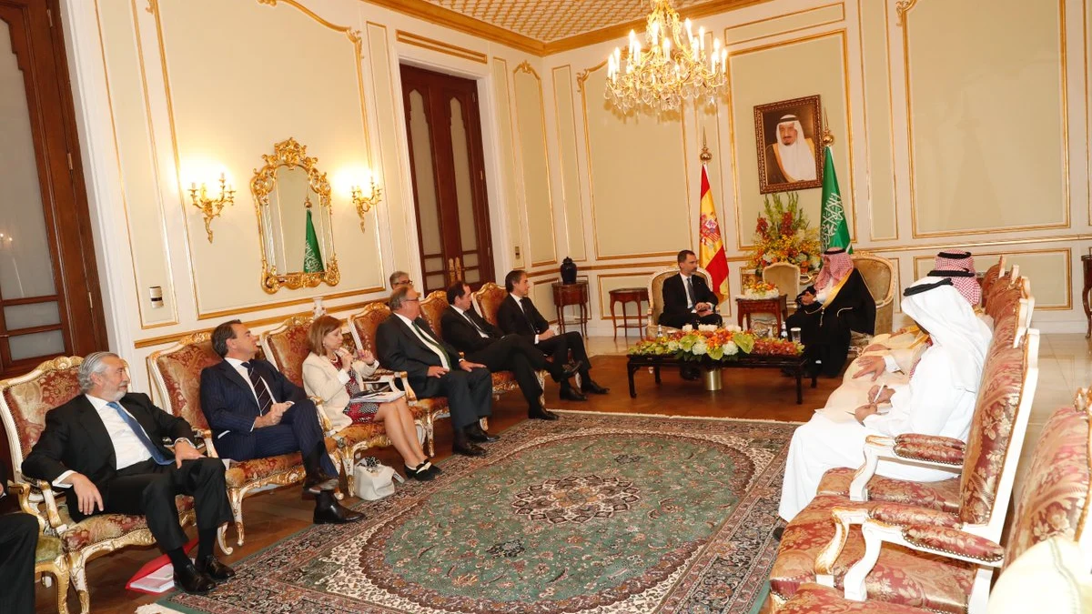 Desayuno oficial con el rey de Arabia Saud&iacute;
