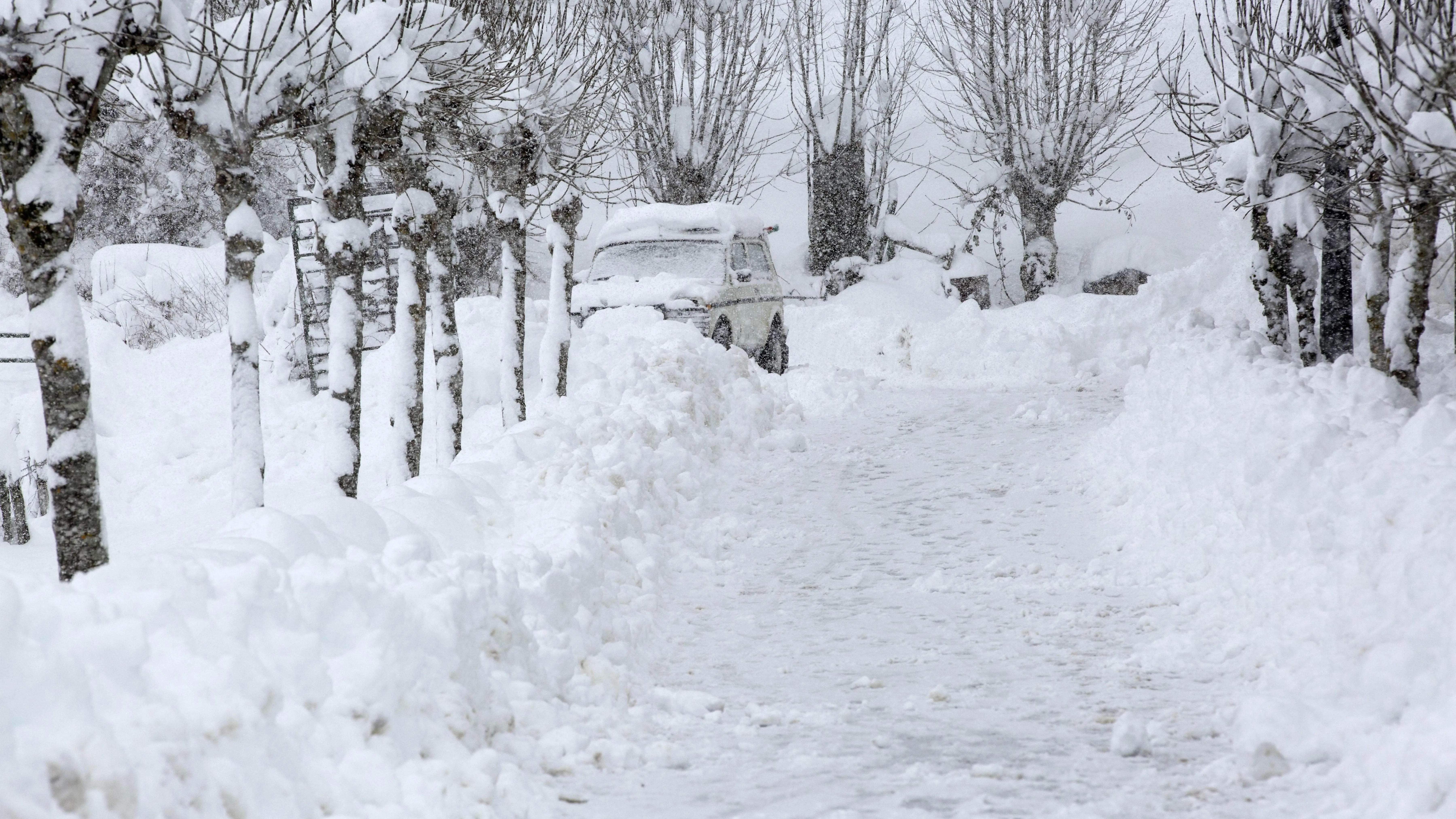 Navarra, sepultada por la nieve