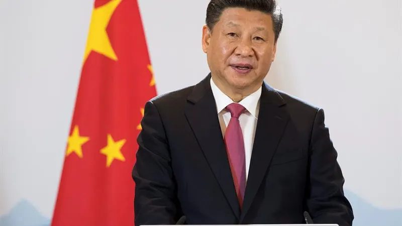 El presidente chino, Xi Jinping, da una rueda de prensa en Berna (Suiza)