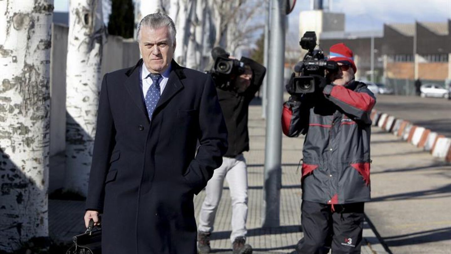 Luis B&aacute;rcenas, a su salida de la Audiencia Nacional