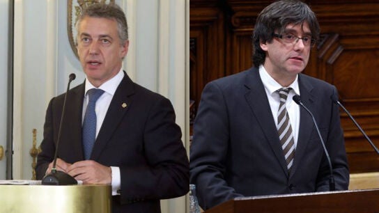 &Iacute;&ntilde;igo Urkullu y Carles Puigdemont