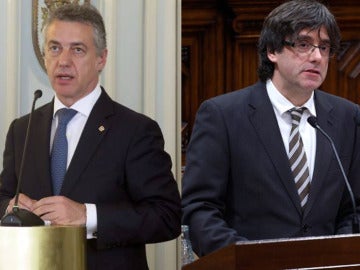 Íñigo Urkullu y Carles Puigdemont Íñigo Urkullu y Carles Puigdemont