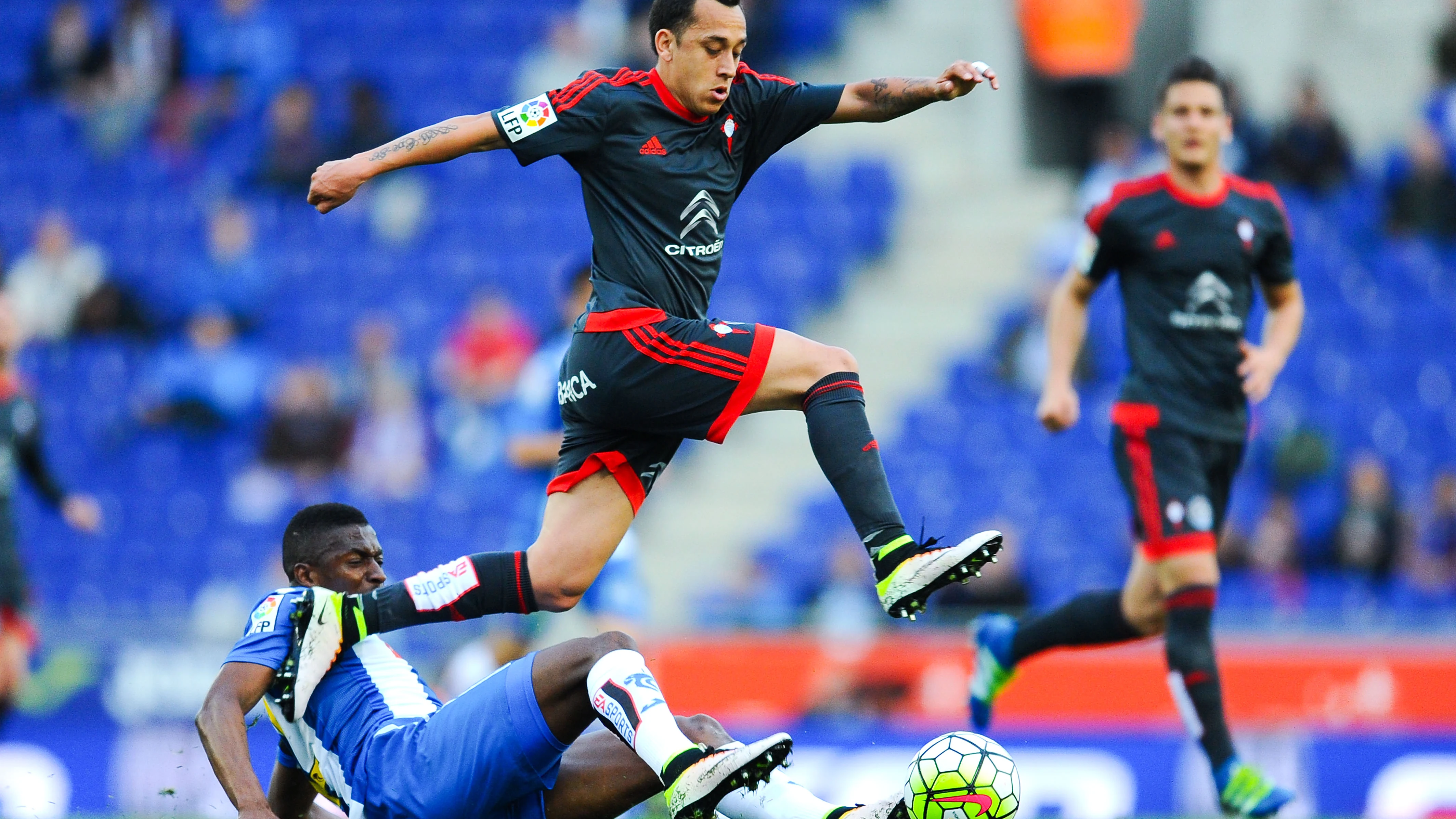 Orellana, durante un partido contra el Espanyol