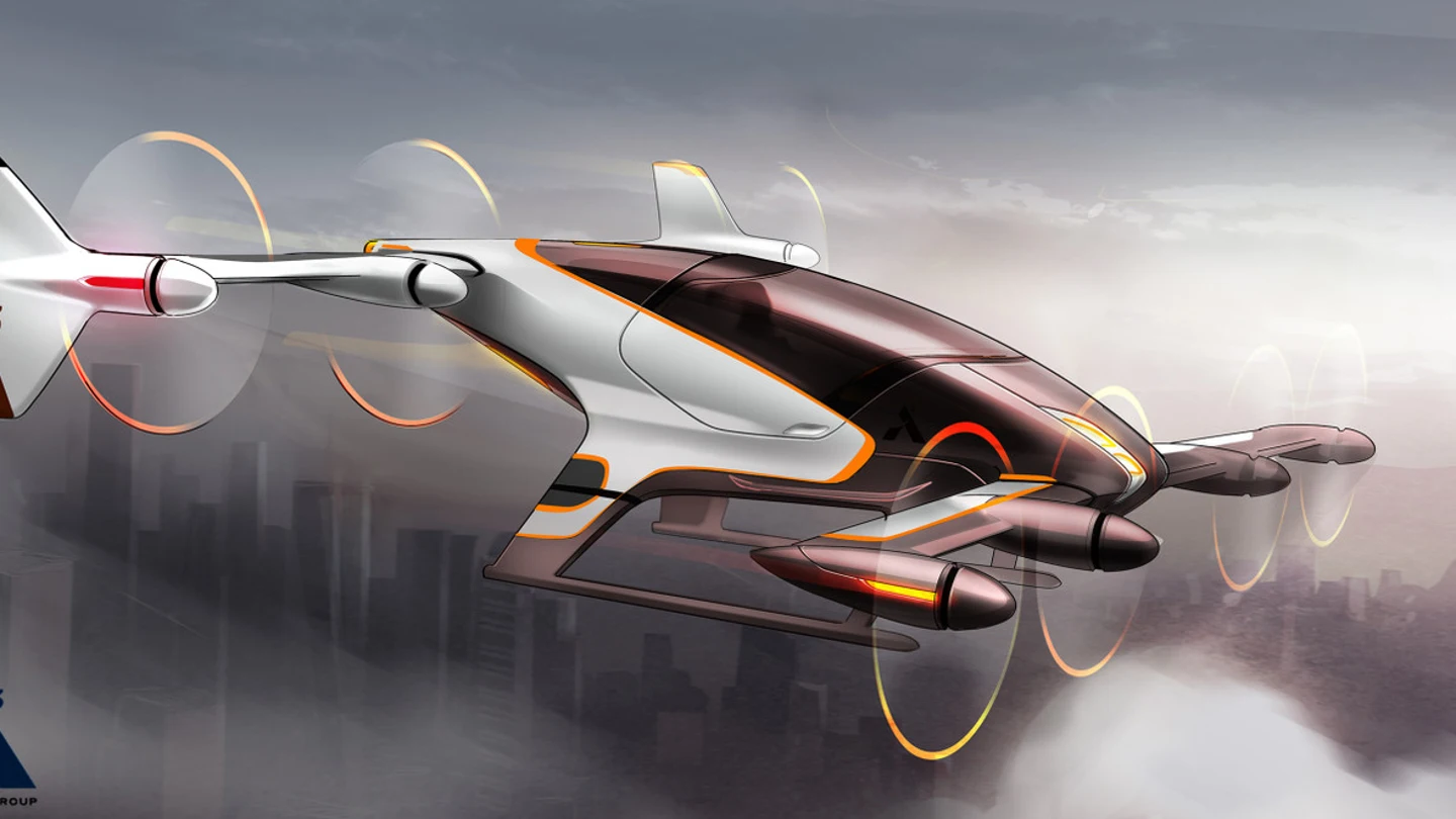 Ilustración del taxi aéreo de Airbus Ilustración del taxi aéreo de Airbus