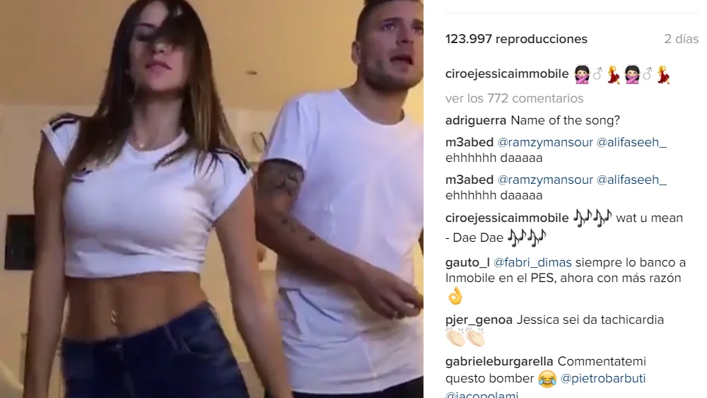 Inmobile y su novia, en pleno baile