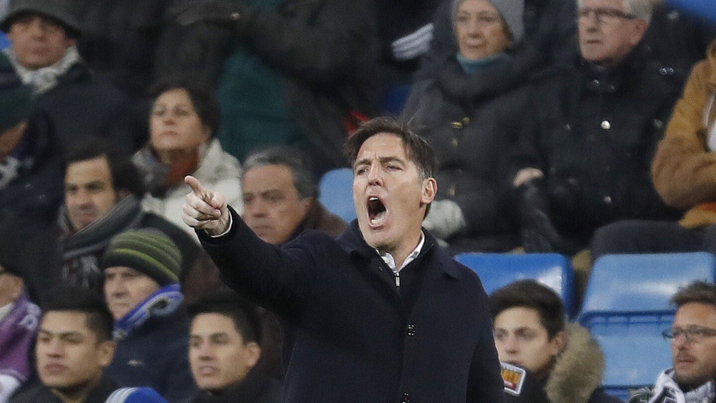 Berizzo durante el partido en el Bernab&eacute;u
