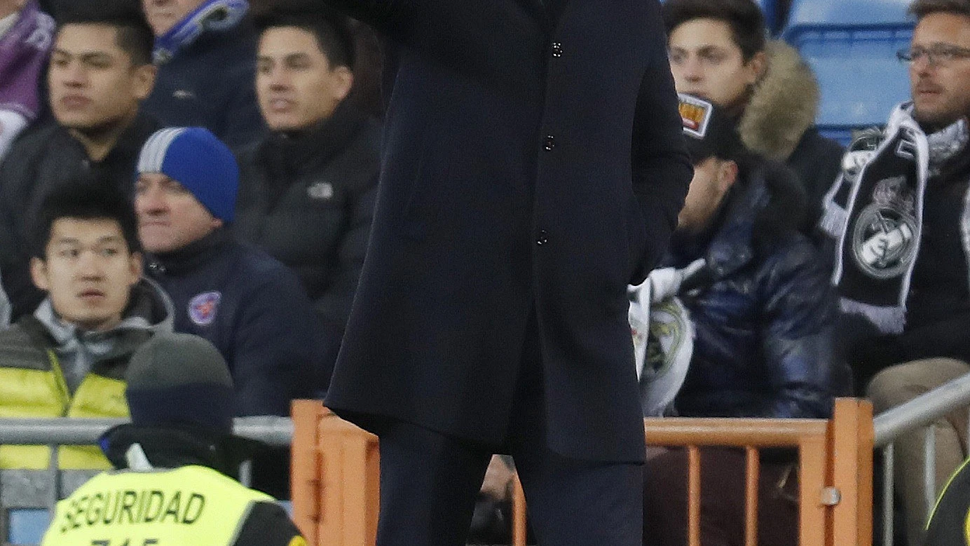 Berizzo durante el partido en el Bernabéu Berizzo durante el partido en el Bernabéu
