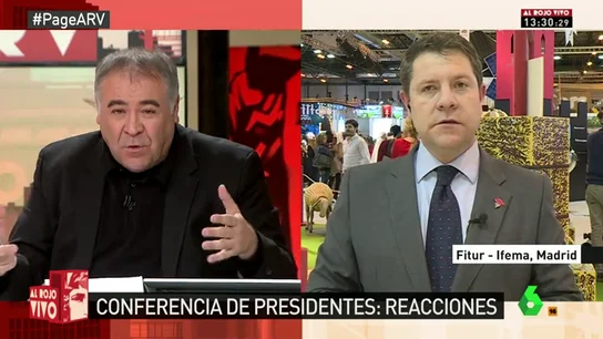 Frame 6.748414 de: Emiliano García-Page no se moja sobre el futuro del PSOE: "Apuesto porque el líder del PSOE aspire a liderar España" Frame 6.748414 de: Emiliano García-Page no se moja sobre el futuro del PSOE: "Apuesto porque el líder del PSOE aspire a liderar España"