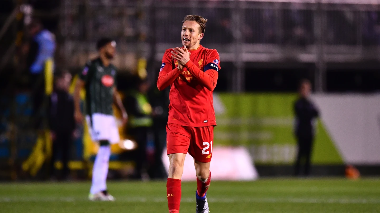 Lucas Leiva celebrando su gol Lucas Leiva celebrando su gol