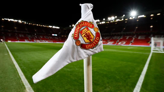 Un banderín de Old Trafford Un banderín de Old Trafford