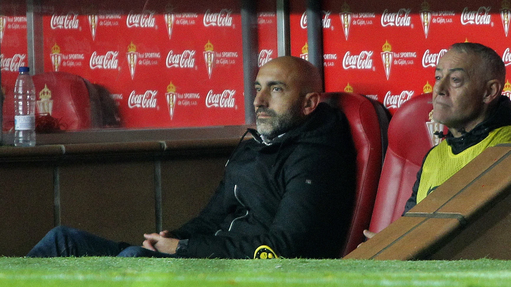 Abelardo, durante un partido con el Sporting