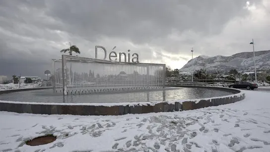 Nieva en Denia por primera vez en más de tres décadas Nieva en Denia por primera vez en más de tres décadas