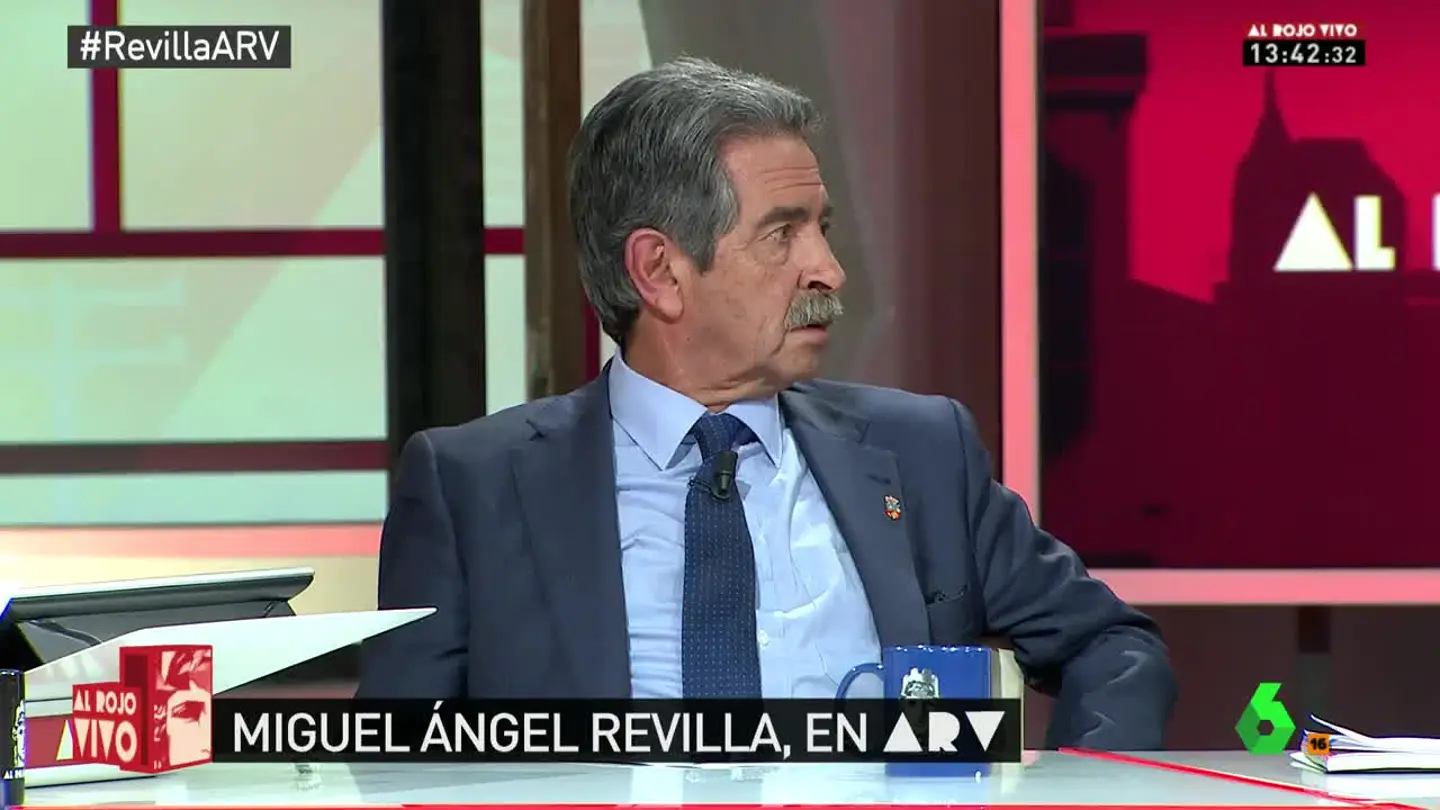 El presidente Miguel Ángel Revilla, en Al Rojo Vivo El presidente Miguel Ángel Revilla, en Al Rojo Vivo