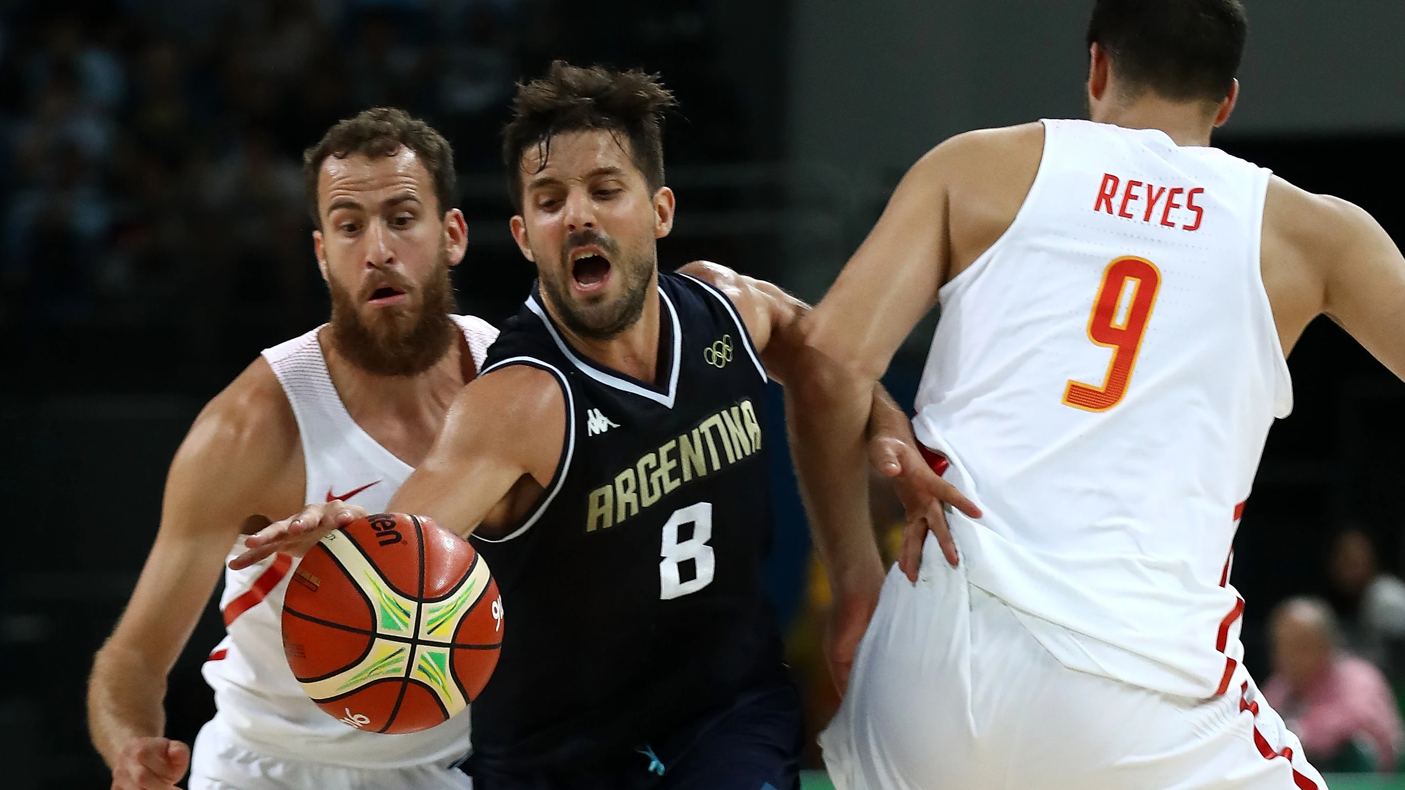 Laprovittola, en el partido contra España en los Juegos de Río