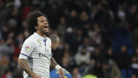 Marcelo en el partido de Copa frente al Celta Marcelo en el partido de Copa frente al Celta