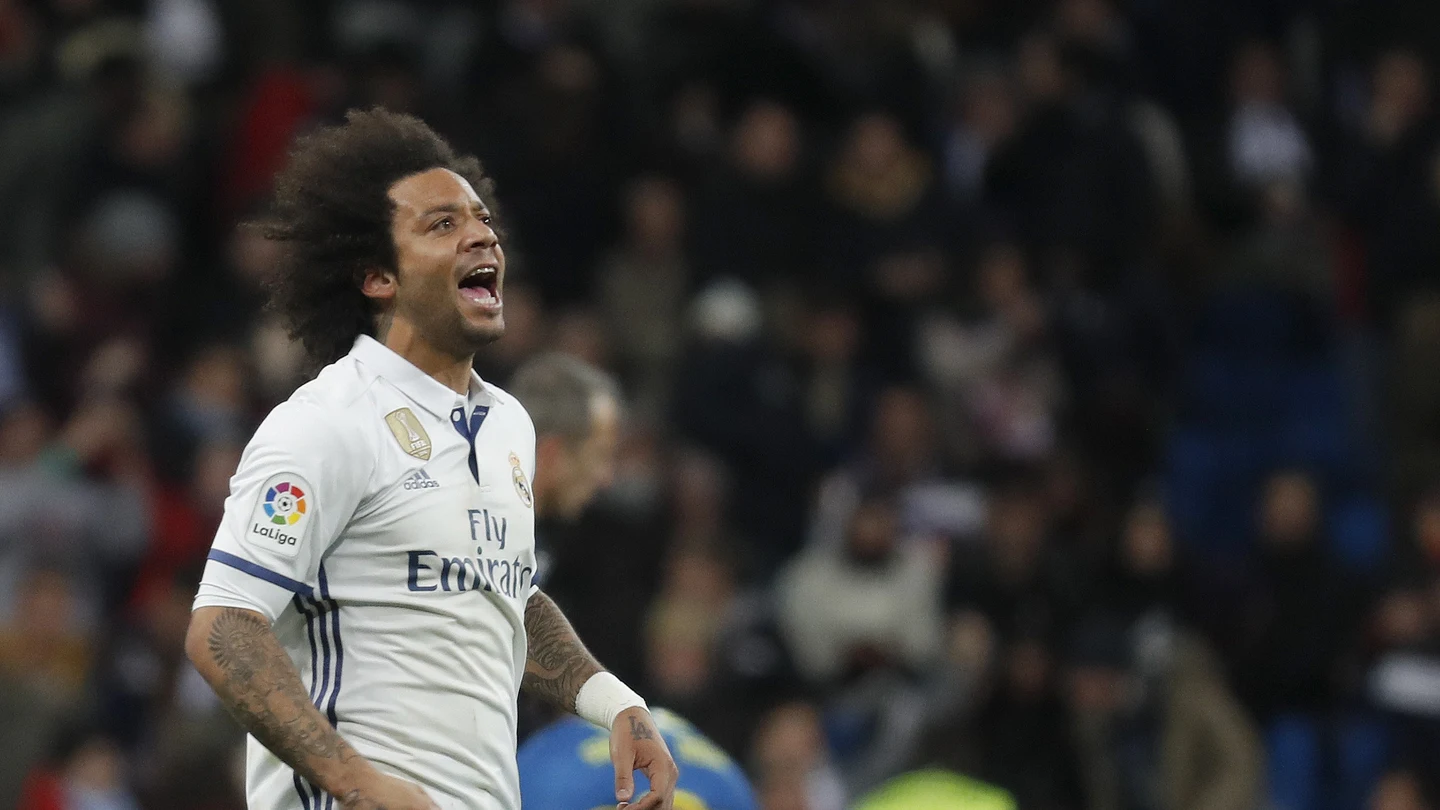 Marcelo en el partido de Copa frente al Celta Marcelo en el partido de Copa frente al Celta