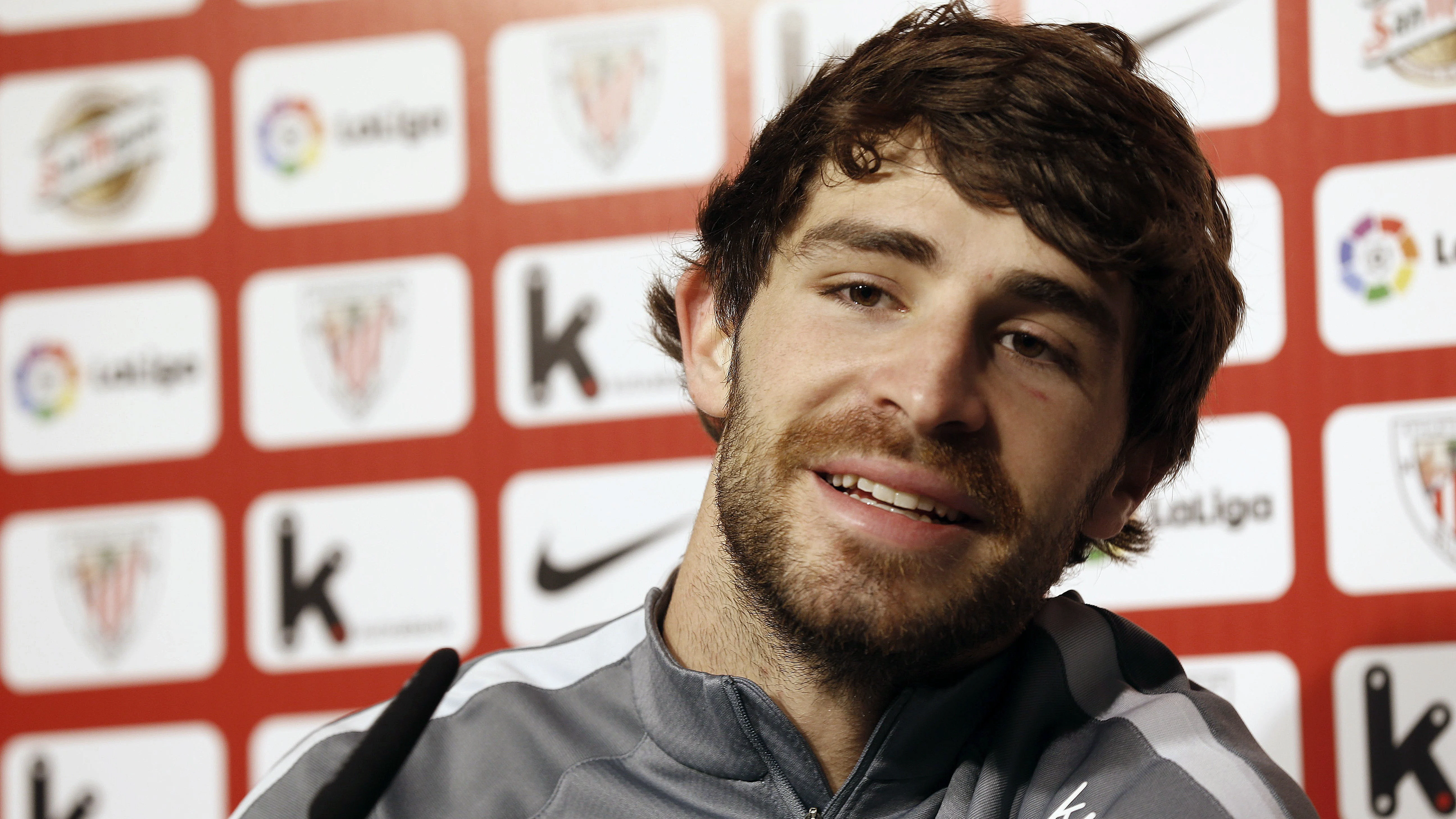 Yeray, en la sala de prensa