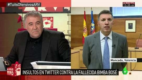 Frame 31.363152 de: Joaquim Bosch dice no ver "la misma sensibilidad ni actuaciones" de la policía y la fiscalía en todos los casos de tuits ofensivos Frame 31.363152 de: Joaquim Bosch dice no ver "la misma sensibilidad ni actuaciones" de la policía y la fiscalía en todos los casos de tuits ofensivos