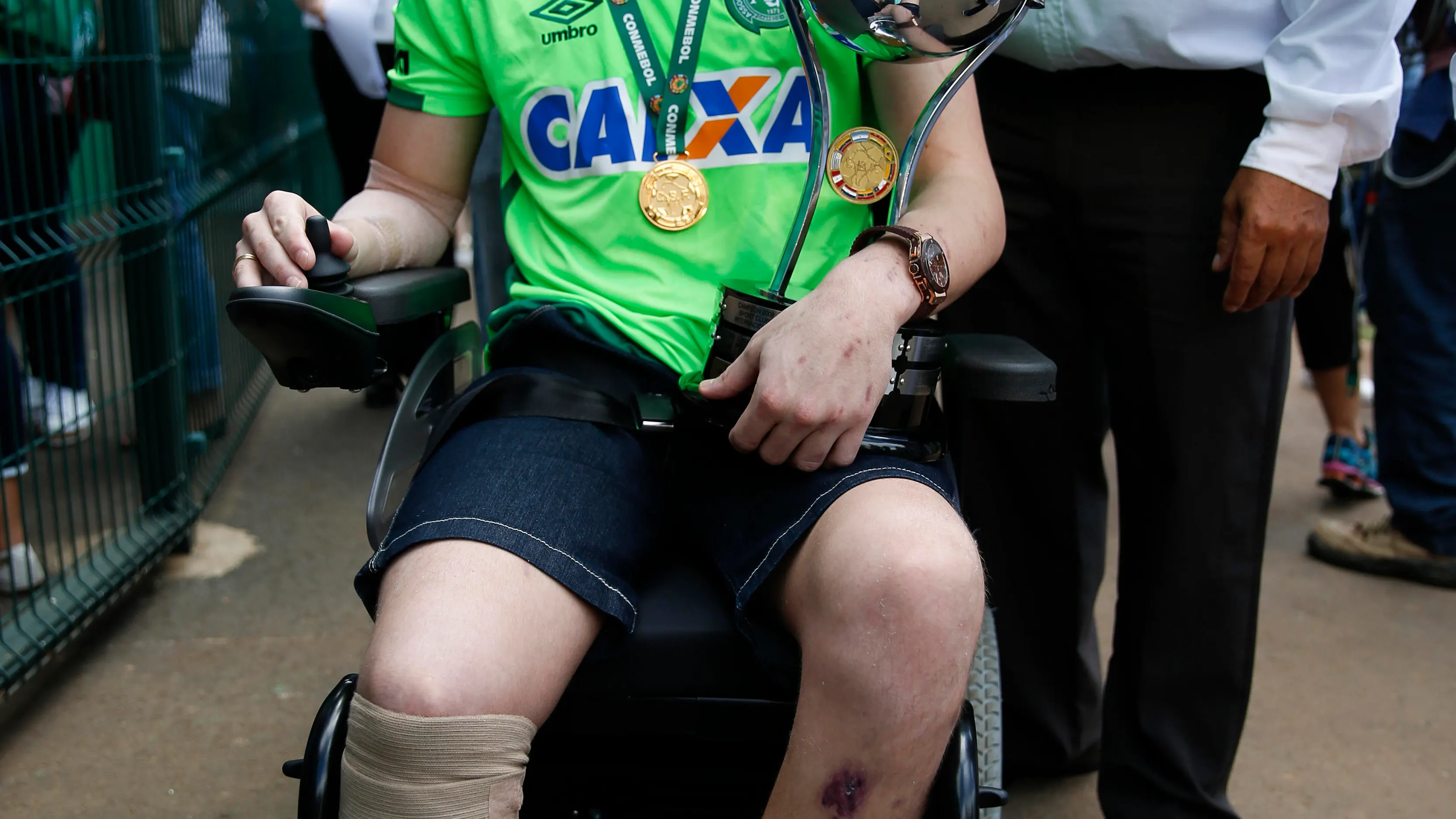 El portero Jackson Follmann, superviviente del accidente del Chapecoense