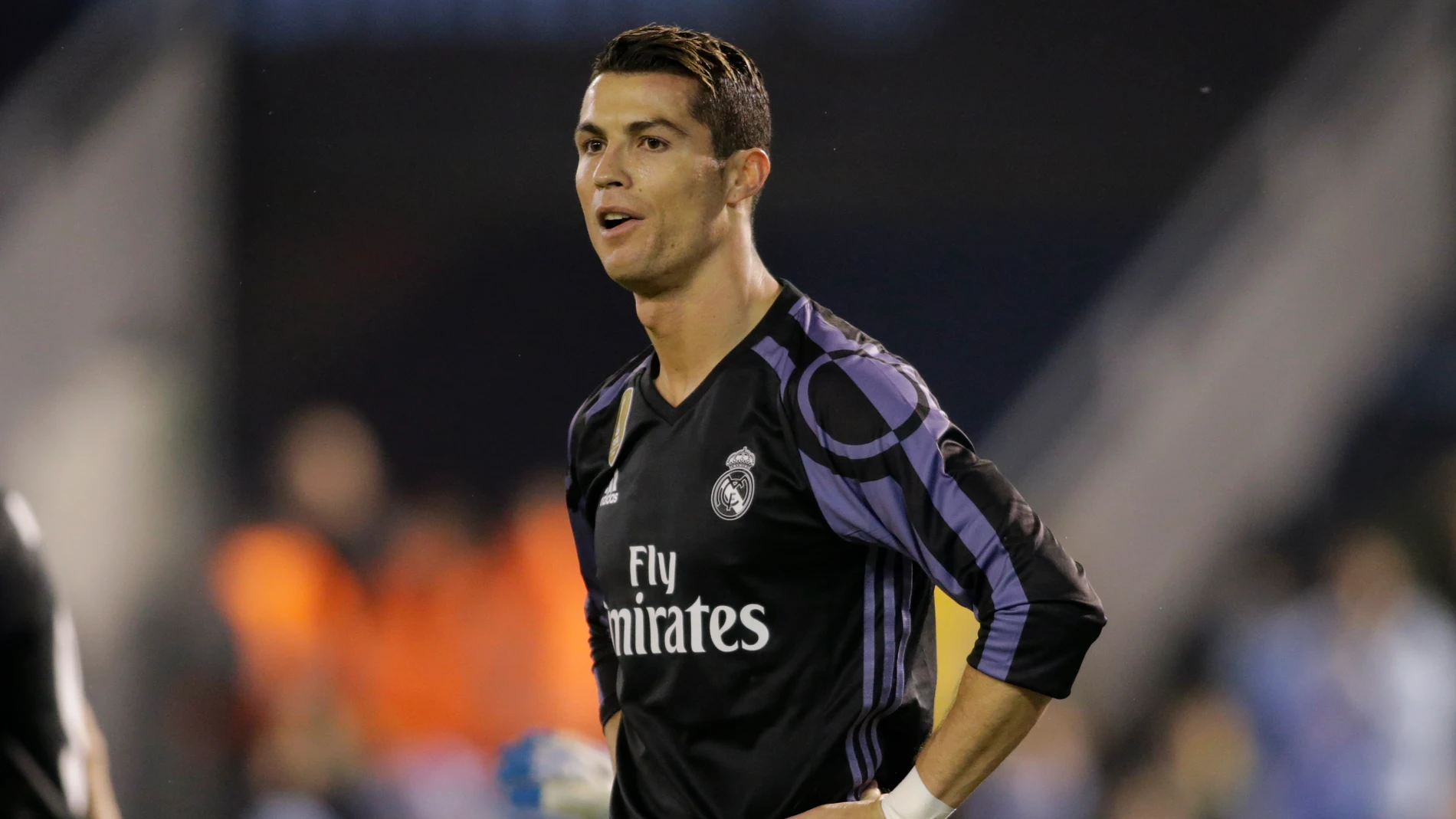 Cristiano Ronaldo se lamenta tras una ocasión en Balaídos