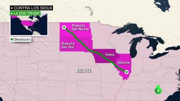 El recorrido del túnel Dakota Access que planea Trump