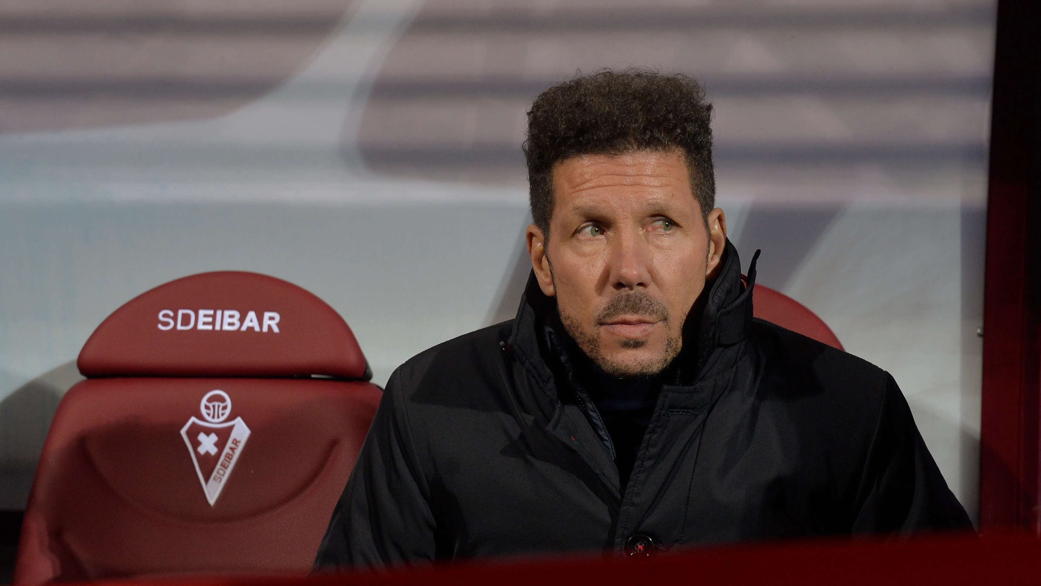 Simeone, en el banquillo de Ipurúa