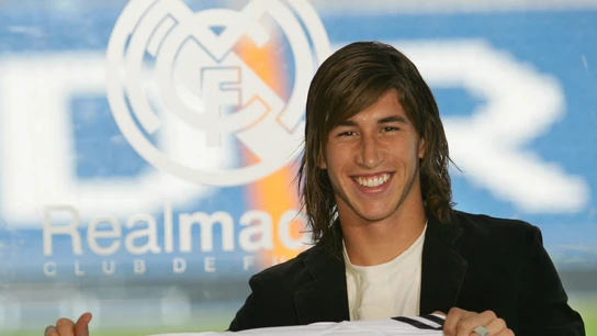 Sergio Ramos, el día de su presentación con el Real Madrid Sergio Ramos, el día de su presentación con el Real Madrid