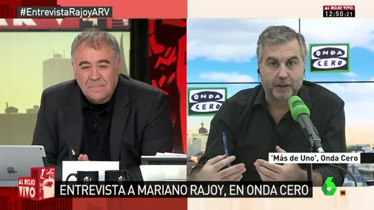 Frame 154.401791 de: Alsina valora la entrevista a Rajoy: "No hay ningún asunto que le suponga una amenaza para su estabilida Frame 154.401791 de: Alsina valora la entrevista a Rajoy: "No hay ningún asunto que le suponga una amenaza para su estabilida