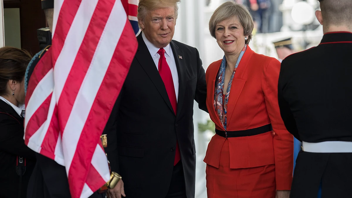 Donald Trump y Theresa May