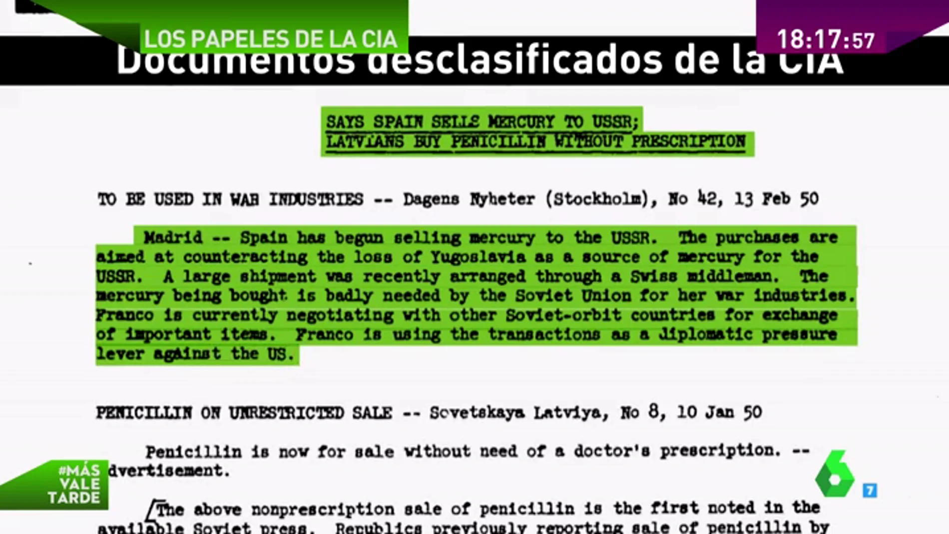 pañuelo de papel Ficticio Remisión Los 12.500 documentos desclasificados de la CIA sobre España se pueden ver  ahora a golpe de click