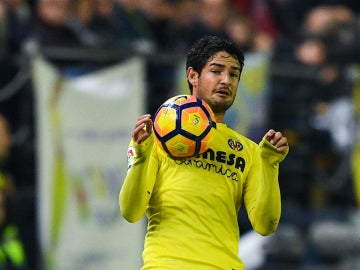 Pato, en un partido contra el Villarreal Pato, en un partido contra el Villarreal