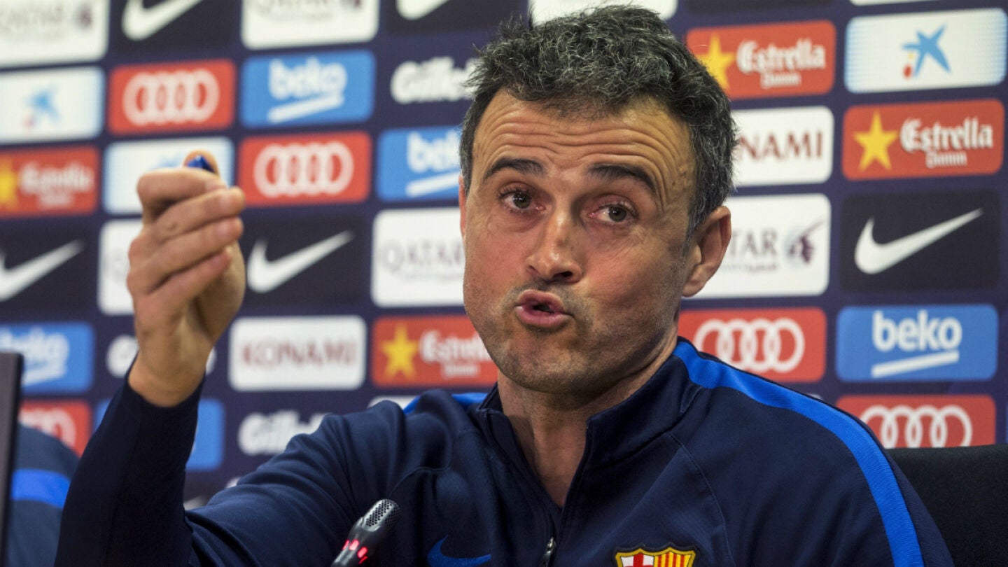 Luis Enrique, en rueda de prensa