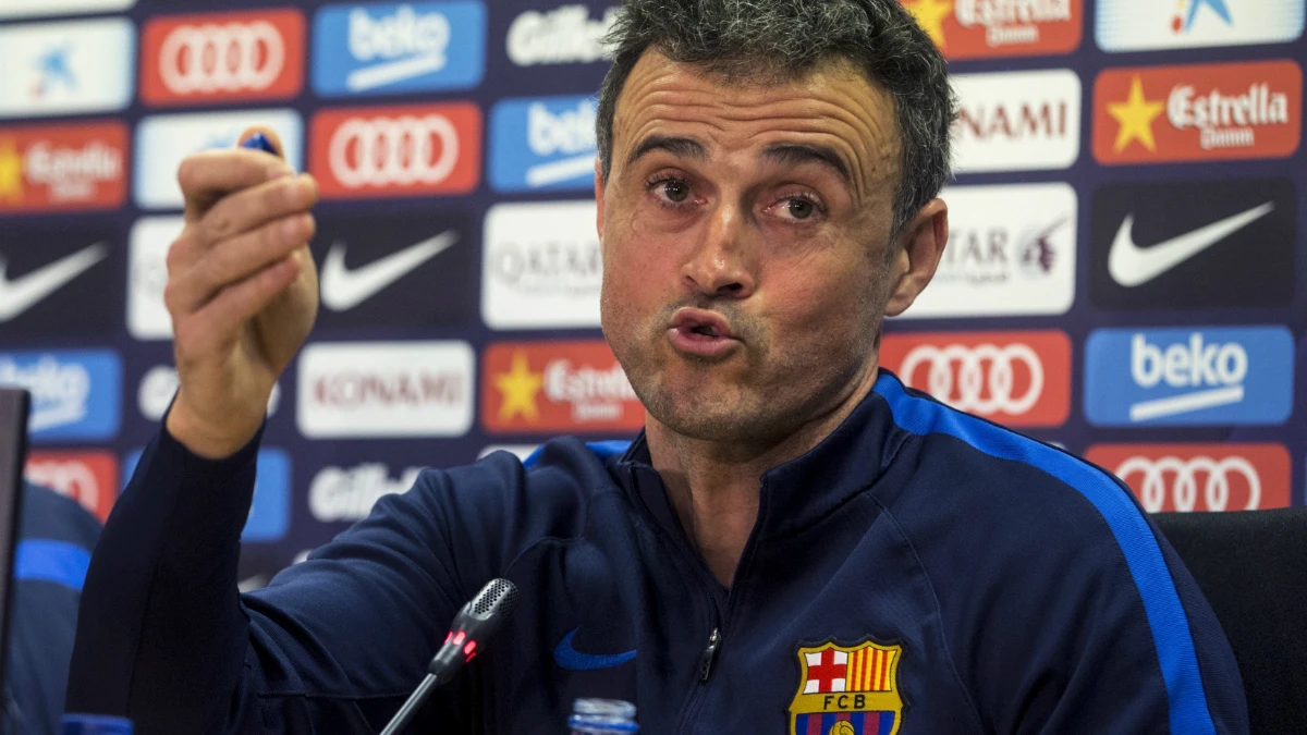 Luis Enrique, en rueda de prensa