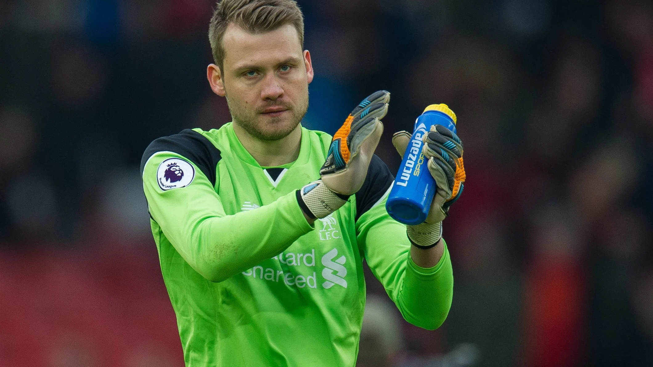 El portero del Liverpool Simon Mignolet El portero del Liverpool Simon Mignolet