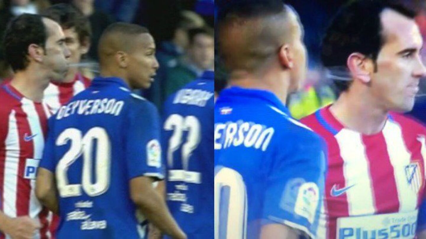 Escupitajos entre God&iacute;n y Deyverson