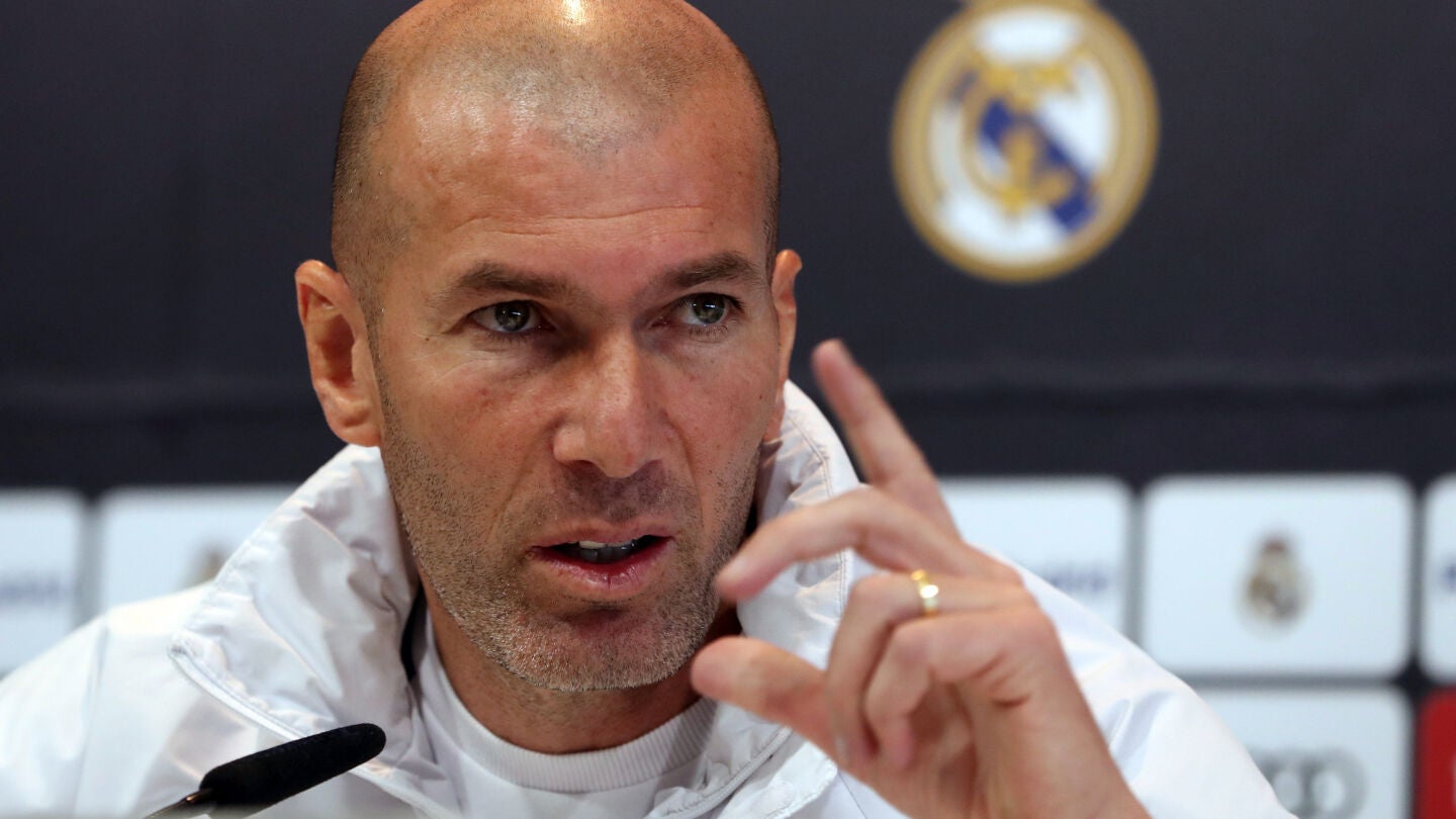Zinedine Zidane, en rueda de prensa