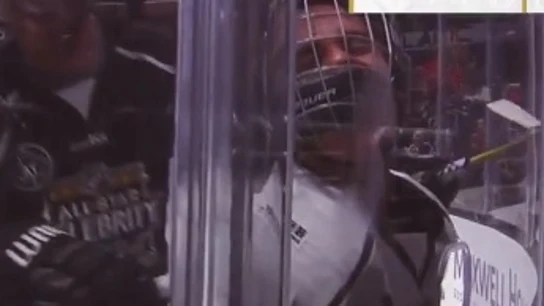 Justin Bieber en un partido de la NHL Justin Bieber en un partido de la NHL