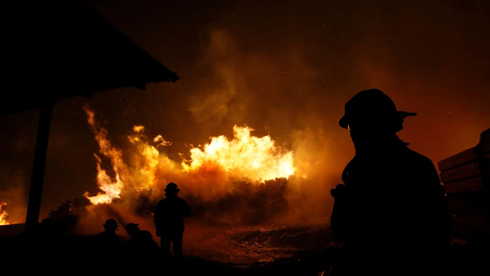 Ola de incendios en Chile