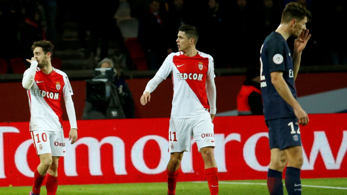 Bernardo Silva celebra un gol ante el PSG
