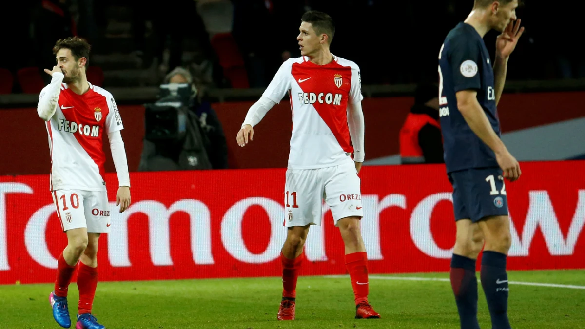 Bernardo Silva celebra un gol ante el PSG