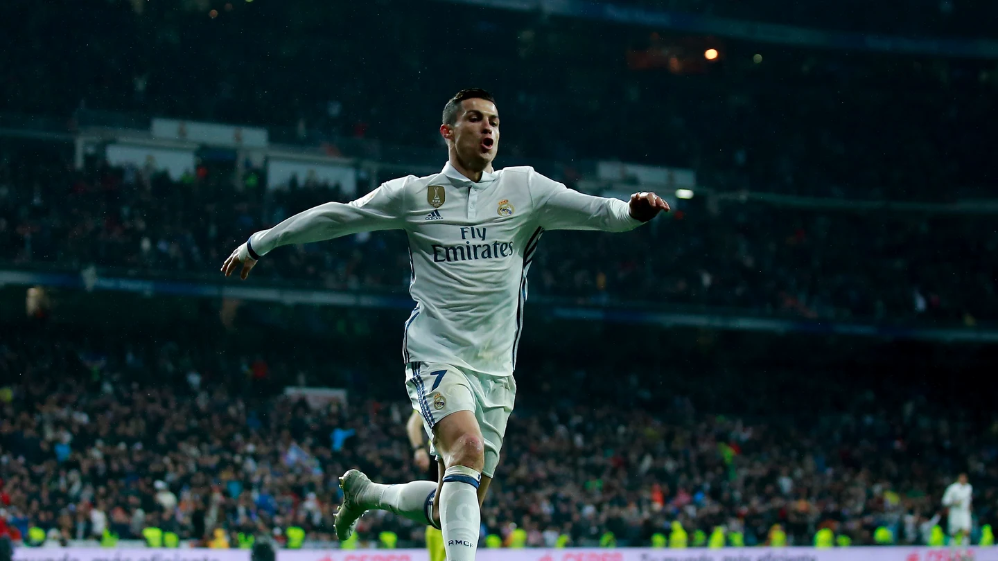 Cristiano Ronaldo celebrando un gol Cristiano Ronaldo celebrando un gol