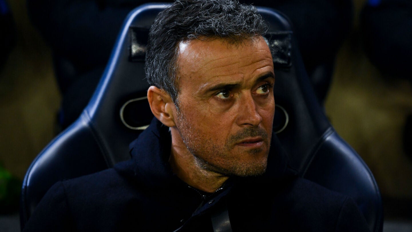 Luis Enrique, en un partido con el Bar&ccedil;a