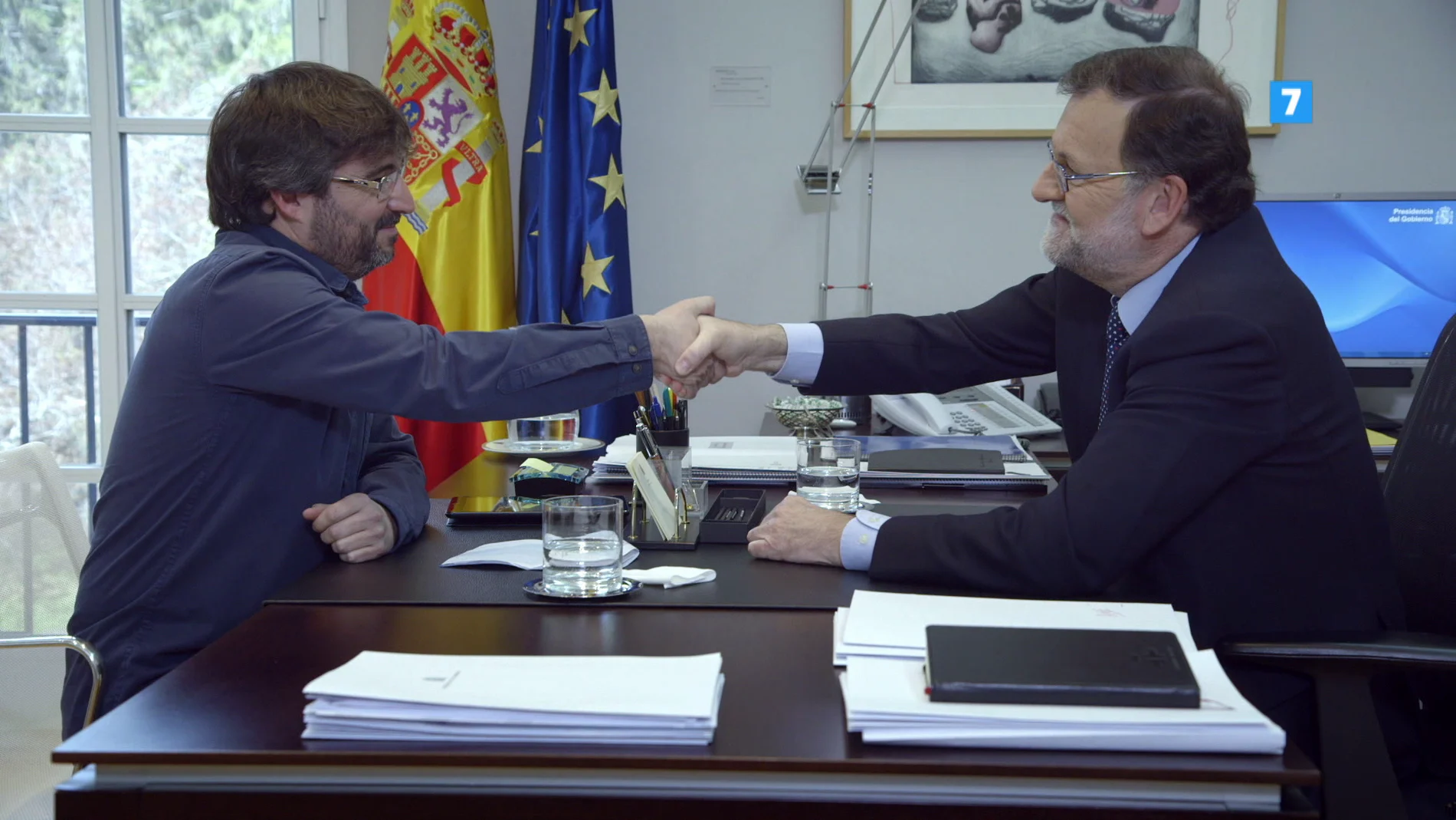 Jordi Évole y Mariano Rajoy