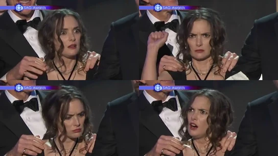 Las caras de Winona Ryder en los Premios SAG Las caras de Winona Ryder en los Premios SAG