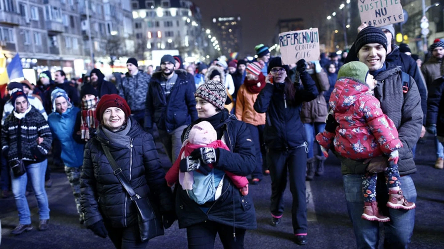 Protestas en Rumanía contra el Gobierno del país Protestas en Rumanía contra el Gobierno del país