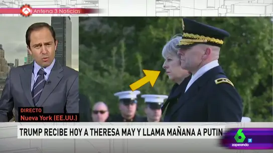 A la primera ministra británica se le cae un moco en la visita a EEUU A la primera ministra británica se le cae un moco en la visita a EEUU