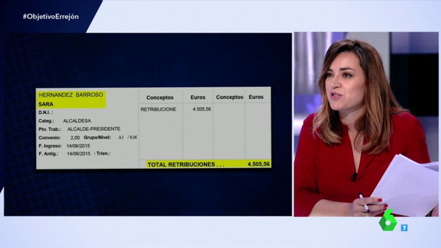 Frame 63.946666 de: La alcaldesa de Getafe fue investida tras firmar que su sueldo no pasar&iacute;a de 2.800 euros y ahora llega a los 4.505