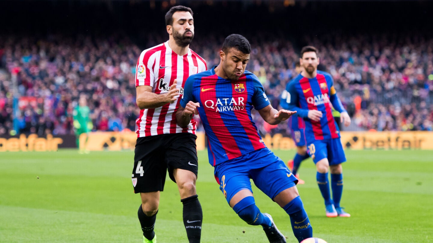 Rafinha durante el partido frente al Athletic