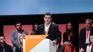 Albert Rivera durante su discurso